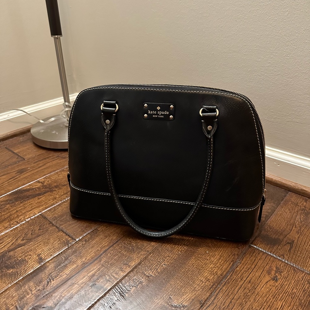 Kate Spade Black Leather Satchel